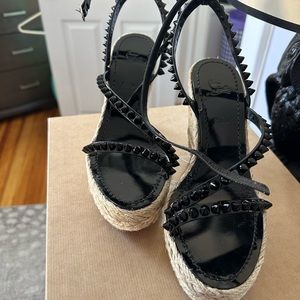 Brand new never worn louboutin espadrilles.